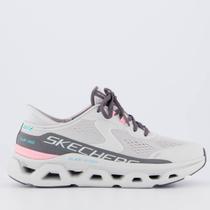 Tênis Skechers Glide Step Altus Feminino Cinza e R Tênis Skechers Glide Step Altus Feminino Cinza e R