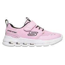 Tênis Skechers Glide Step Flow Rosa e Preto Infantil