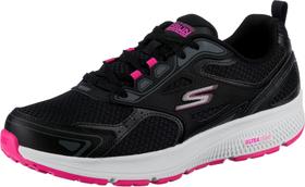 Tênis Skechers Go Run Consistent feminino preto/rosa com 7,5 de largura Tênis Skechers Go Run Consistent feminino preto/rosa com 7,5 de largura