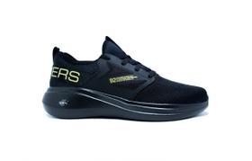 Tenis Skechers Go Run Fast - feminino - preto+dourado