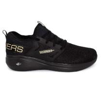 Tênis Skechers Go Run Fast - Preto e Dourado