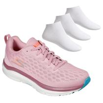 Tênis Skechers Go Run Ride 9 Feminino + 3 Pares de Meias