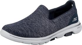 Tênis Skechers Go Walk 5 Slip-On Marinho Branco 8W Tênis Skechers Go Walk 5 Slip-On Marinho Branco 8W