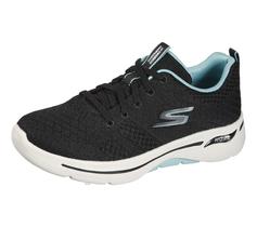 Tênis Skechers Go Walk Arch Fit Unify feminino preto/aqua 7.5
