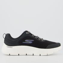 Tênis Skechers Go Walk Flex Feminino Preto e Branco