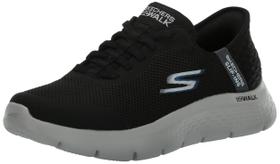Tênis Skechers Go Walk Flex Hands Free Slip-Ins masculinos preto/cinza Tênis Skechers Go Walk Flex Hands Free Slip-Ins masculinos preto/cinza