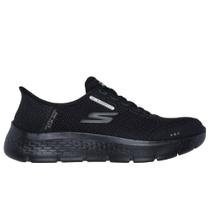 Tênis Skechers Go Walk Flex - Hands UP (grade baixa) - Slip-Ins - Preto