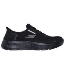 Tênis Skechers Go Walk Flex - Hands UP (grade baixa) - Slip-Ins - Preto