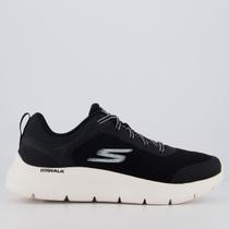 Tênis Skechers Go Walk Flex Preto e Branco