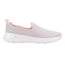 Tênis Skechers Go Walk Joy Feminino - Cinza e Coral