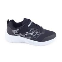 Tênis Skechers Inf Microspec Texlor 403770L/BKSL Lav Máquina