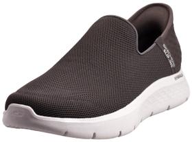 Tênis Skechers Masculino Go Walk Flex Slip-On Taupe 10,5
