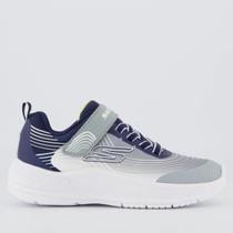 Tênis Skechers Microspec Advance Infantil Cinza e Azul