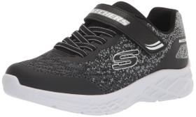 Tênis Skechers Microspec II unissex para crianças preto/cinza