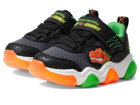 Tênis Skechers Mighty Glow 2.0 Dino-Bolt Infantil - Preto/Laranja Tênis Skechers Mighty Glow 2.0 Dino-Bolt Infantil - Preto/Laranja