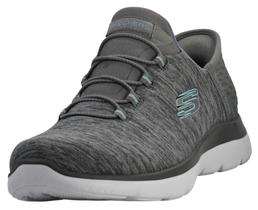Tênis Skechers Summits, palmilha feminina de espuma viscoelástica sem usar as mãos