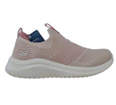 Tênis Skechers Ultra Flex 149181 Pretty Natural com Rosa Claro Tênis Skechers Ultra Flex 149181 Pretty Natural com Rosa Claro