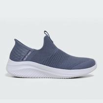 Tenis Skechers Ultra Flex 3.0 Cozy Streak - feminino - cinza claro