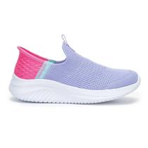 Tênis Skechers Ultra Flex 3.0 Infantil - Fresh Time - Lilás e rosa