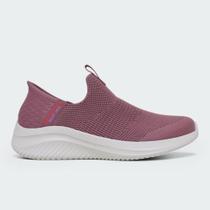Tênis Skechers Ultra Flex3.0 CozyStreak - feminino - rosa e branco