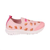 Tênis Slip Kidy Ultra Flex Rosa Capivara Agarradinha