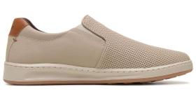 Tenis slip masculino casual freeway em couro - cooper023722