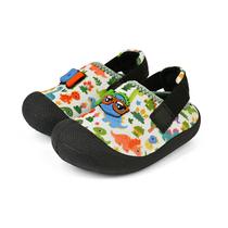 Tênis Slip On Bebê Babuche Infantil Menino Verão Antiderrapante Branco Colorido Dino Gatatuya