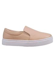 Tenis slip on beira rio feminino bege 4305.100