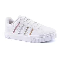 Tenis Slip On Branco Glitter Godiva 333958