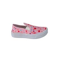 Tênis Slip on Calce Fácil Infantil Feminino Menina Estampado Coração Confortavel Barato Leve - MARCHI E MELO Tênis Slip on Calce Fácil Infantil Feminino Menina Estampado Coração Confortavel Barato Leve - MARCHI E MELO