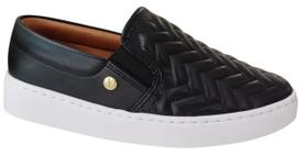 Tenis Slip On Casual Feminino Vizzano Preto 12141010