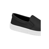 Tênis Slip On Casual Moleca Feminino Básico Conforto Preto