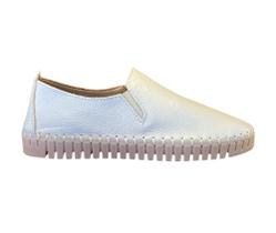 Tênis slip on confort em couro Tênis slip on confort em couro