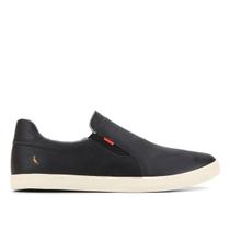 Tênis Slip On Couro Reserva Lapa Masculino - Preto