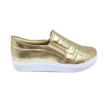 Tênis Slip On Dourado - Luma Blanc