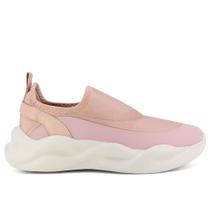 Tênis Slip On Elastano Rosa