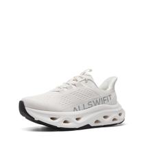 Tênis Slip-On Feminino ALLSWIFIT para Corrida Antiderrapante Branco Tênis Slip-On Feminino ALLSWIFIT para Corrida Antiderrapante Branco