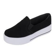 Tênis Slip On Feminino Casual Confortável Básico Bellinda Shoes