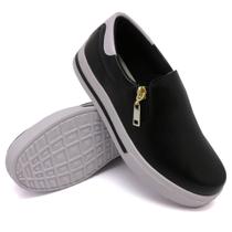 Tênis Slip On Feminino Casual Sapatenis Calce Fácil Linha Confort Estilo Dia a Dia