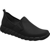 Tênis Slip On Feminino Conforto Fabi 970092 Piccadilly Preto