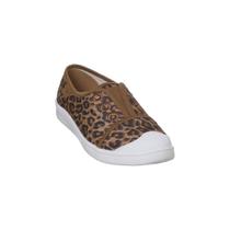 Tênis Slip On Feminino Dijean Animal Print Onça Caramelo