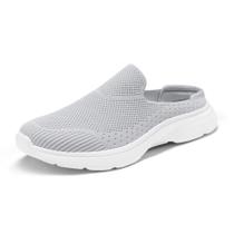 Tênis Slip-On Feminino DREAM PAIRS Knit Flats Cinza 36 Tênis Slip-On Feminino DREAM PAIRS Knit Flats Cinza 36