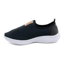 Tênis Slip On Feminino Fashion Fz 201-06 Preto