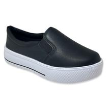 Tenis Slip On Feminino Flatform Clássico Liso Tenis Slip On Feminino Flatform Clássico Liso