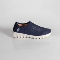 Tênis Slip On Feminino Usaflex Af0607 Preto