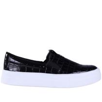 Tênis Slip-On Feminino Zariff T2151-904 Preto Croco Tênis Slip-On Feminino Zariff T2151-904 Preto Croco