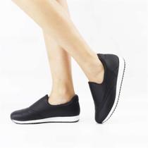 Tênis Slip On Flat Elastano