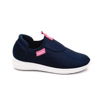 Tenis Slip On Infantil Menina Molekinha Calce Fácil- Marinho