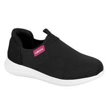 Tenis Slip On Infantil Menina Molekinha - Preto/ Branco