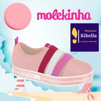 Tênis Slip On Infantil Molekinha 2520.1417 Fashion Girl